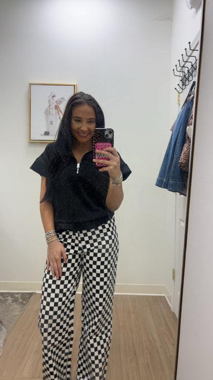 Game Time Checkered Jeans