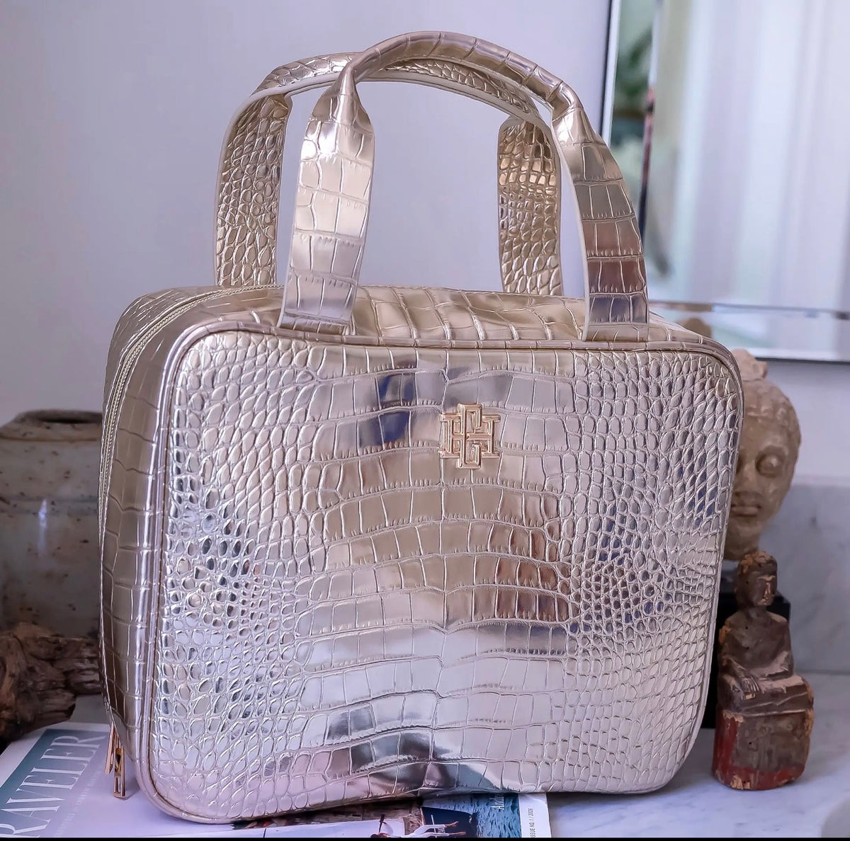 Punta Canta Large Case-Gold