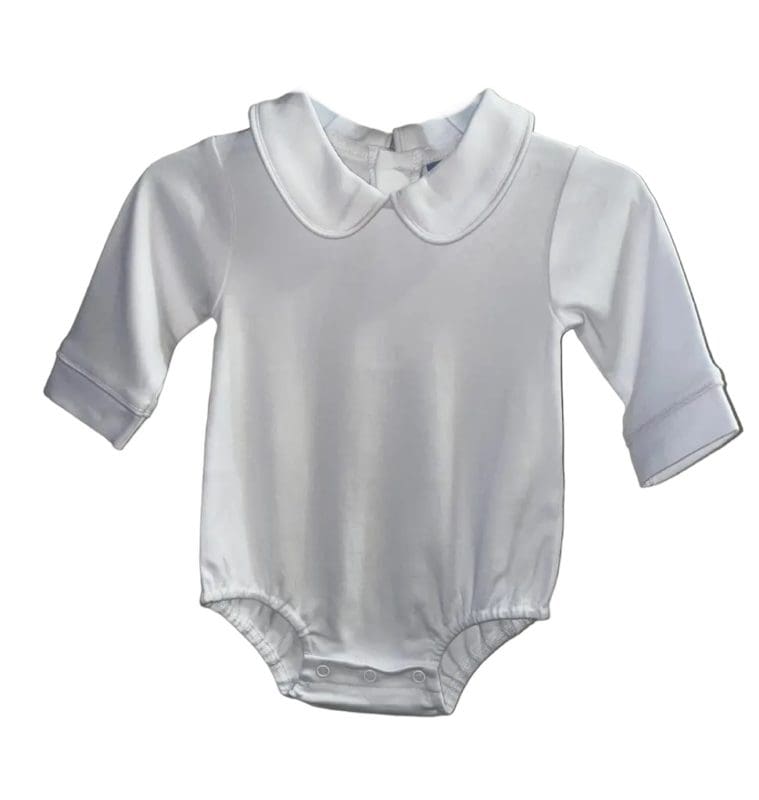 Long Sleeve Onesie-White