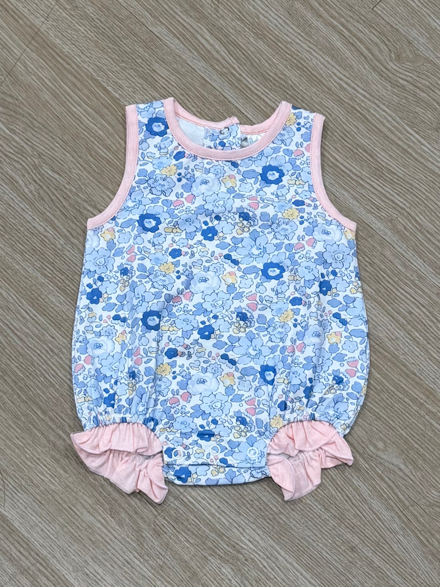 Blue Floral Bubble