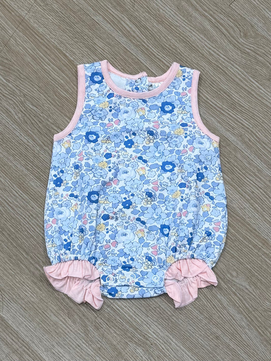 Blue Floral Bubble