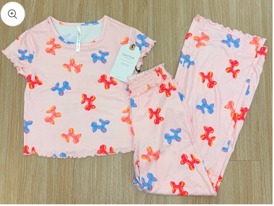 Youth Balloon Dog PJ Set