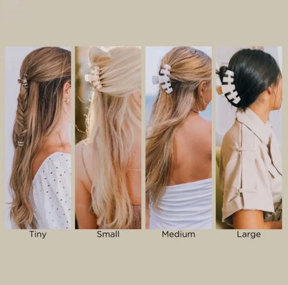 Tiny Black Classic Hair Clip