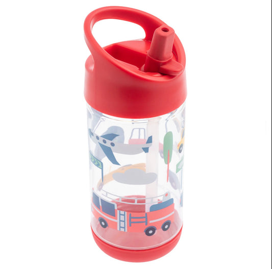 Transportation Flip Top Water Bottle