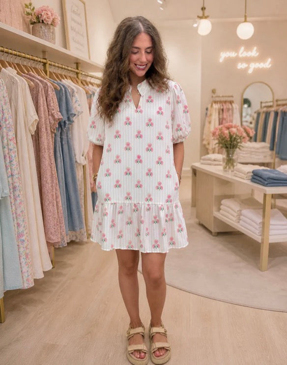 Blooming Peonies Dress