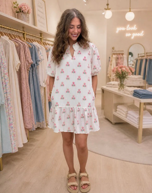 Blooming Peonies Dress
