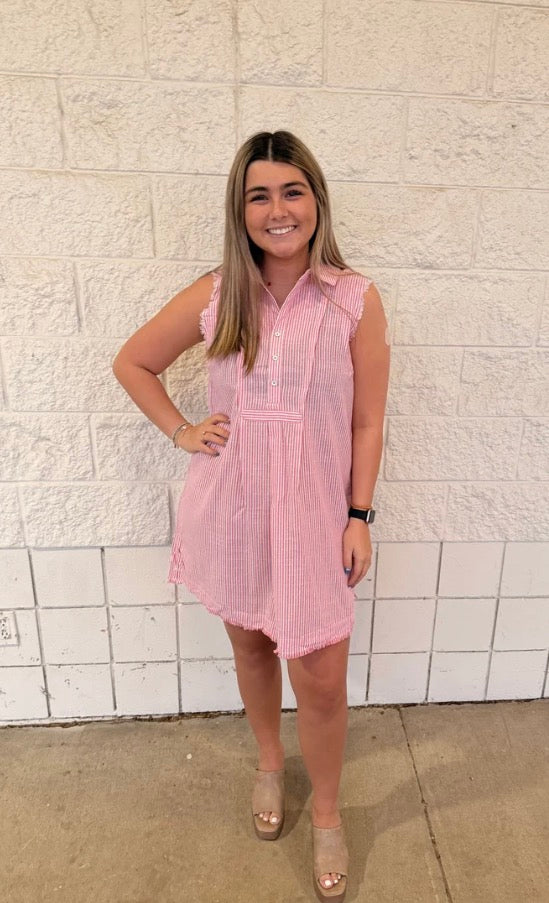 Pink Lemonade Stripe Dress