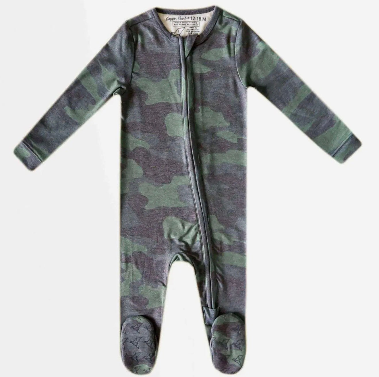 Zip-Up Footie Pajama | Hunter
