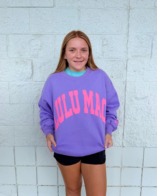 Purple & Pink Crewneck | Lulu Mac