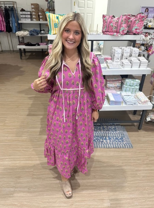 Meadow Floral Midi Dress