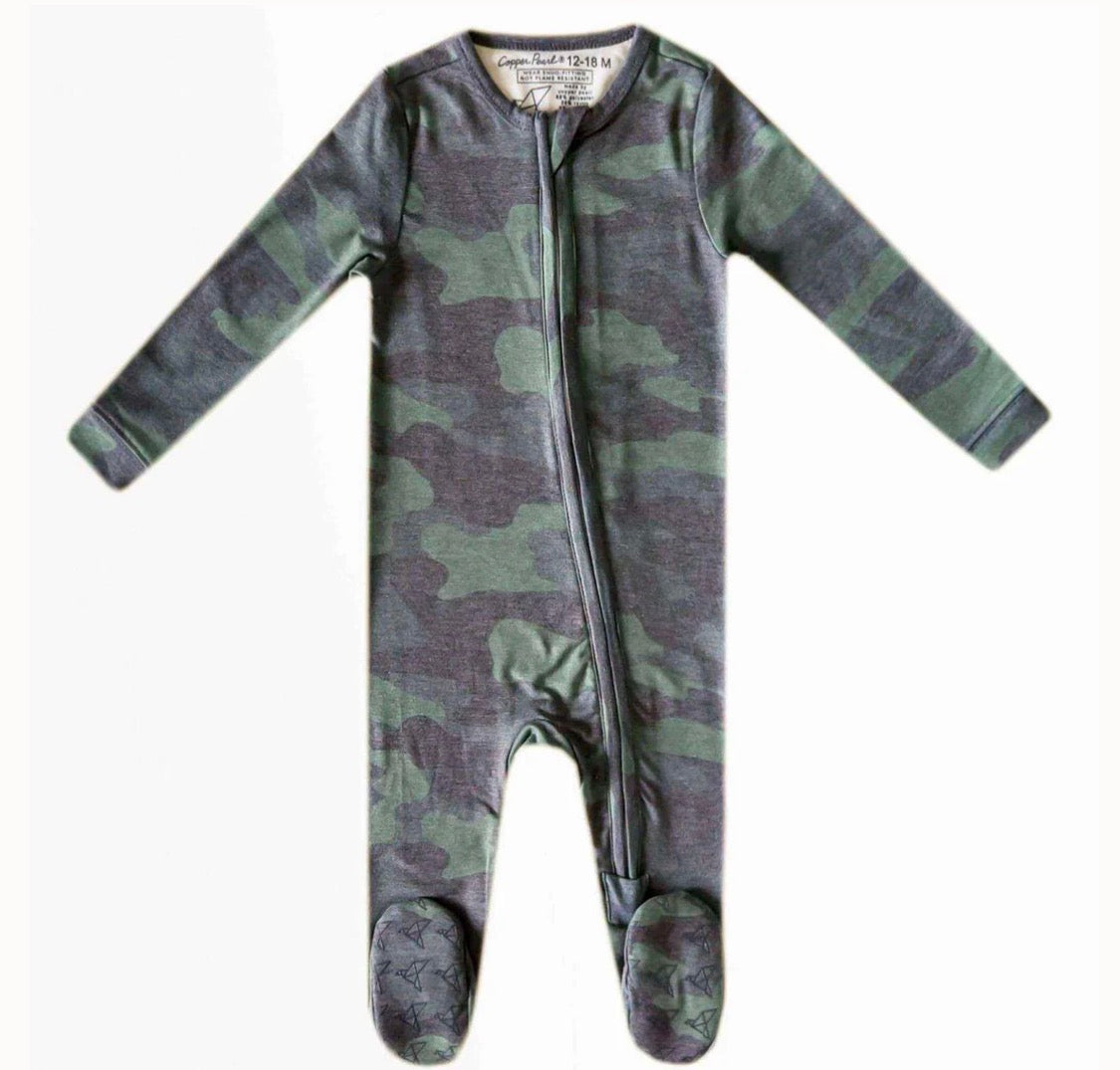 Zip Up Footie |Hunter