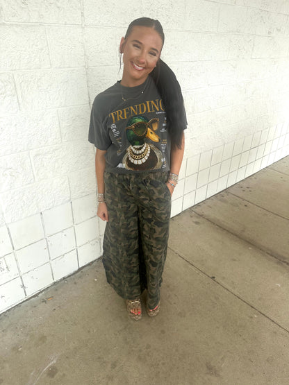 Tulip Washed Camo Relaxed Pants