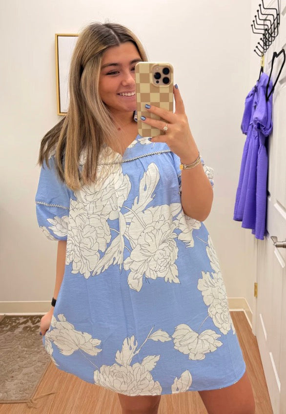 Blue Bloom Dress