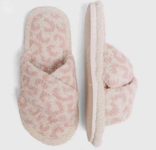 Pink Cheetah Slippers