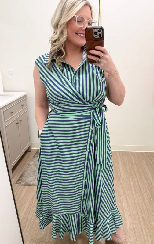 Minty Stripe Dress