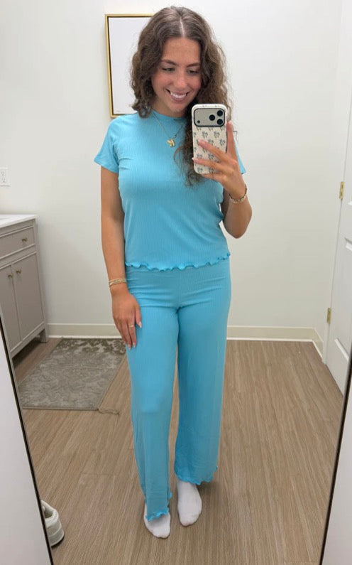 Blue Bliss Pajama Pant Set