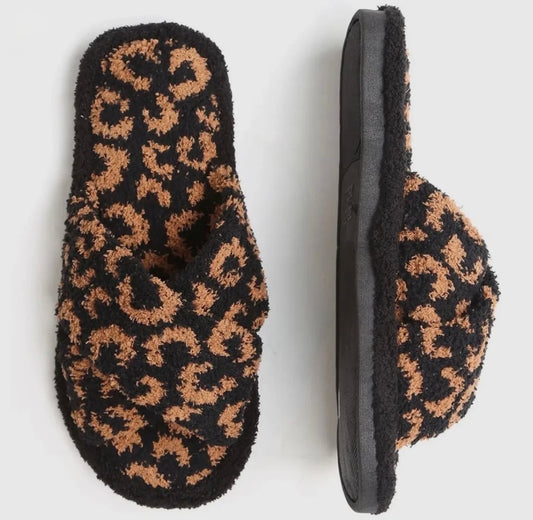 Mocha Cheetah Slippers