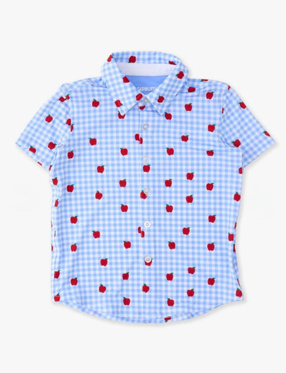 Gingham Apple Polo-Athletic Material