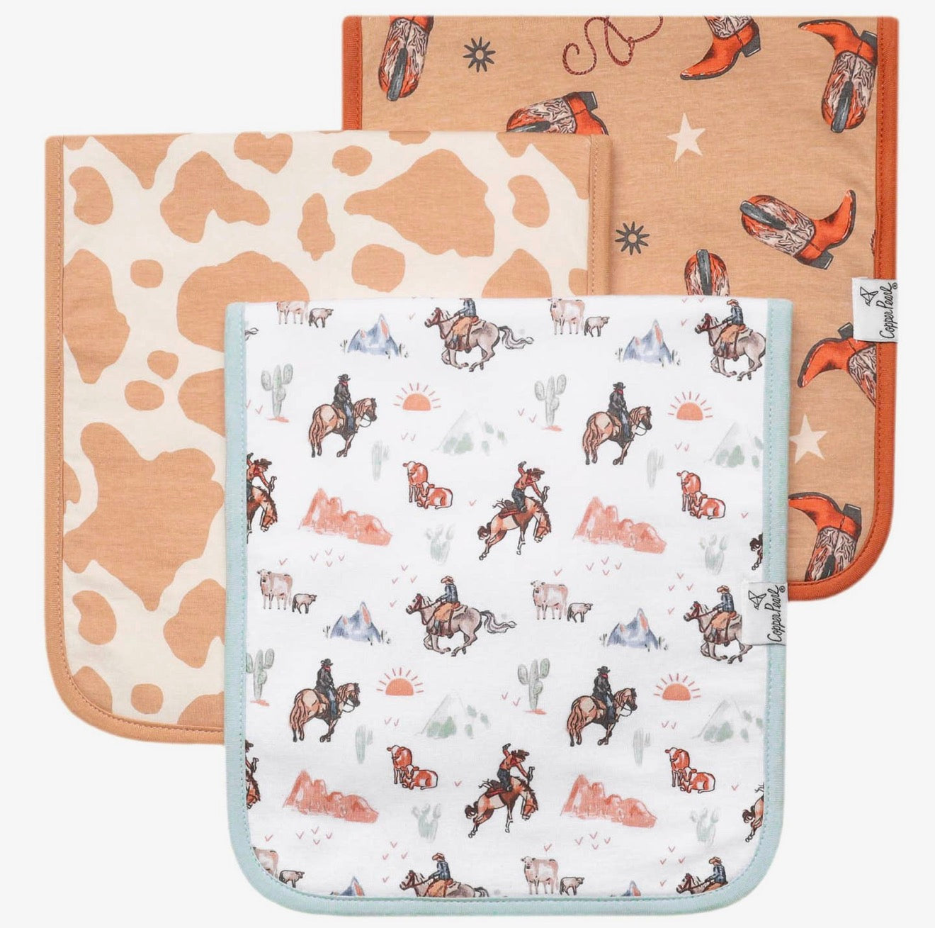 3 Pack Premium Burp Cloths