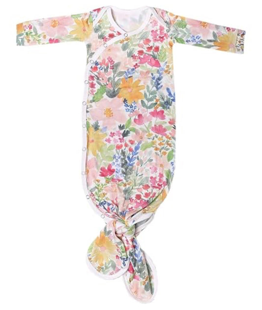 Newborn Knotted Gown | Petunia