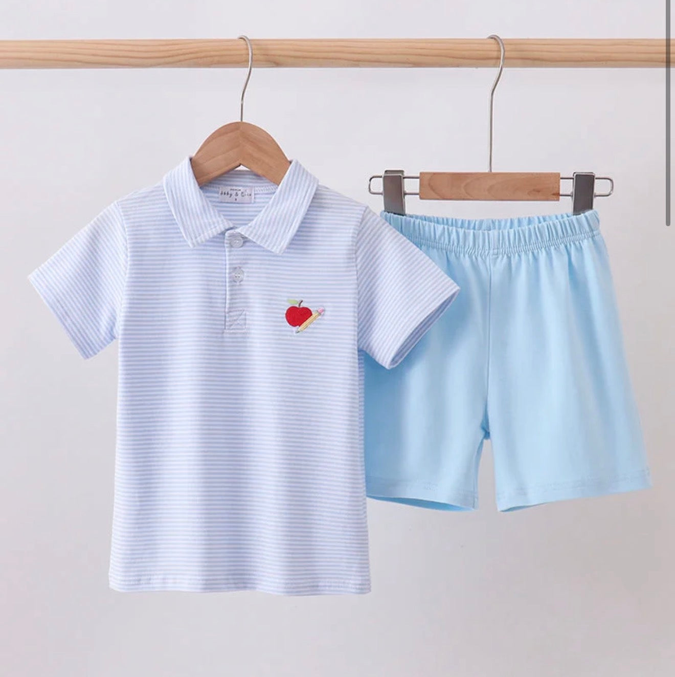 Apple a Day Boy Polo Set