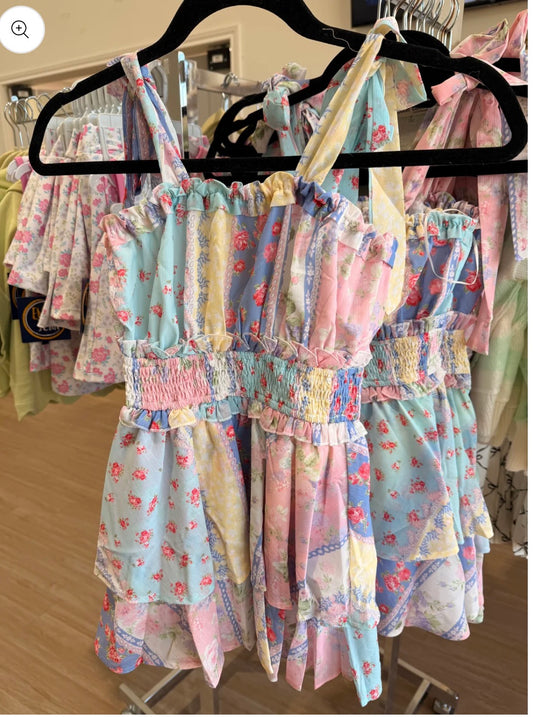 Youth Penny Patchwork Romper