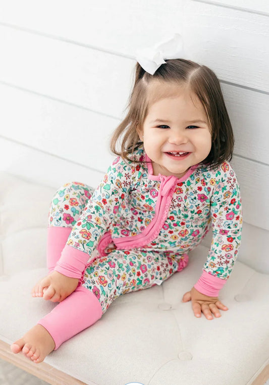 Camila Ruffle Bamboo Romper