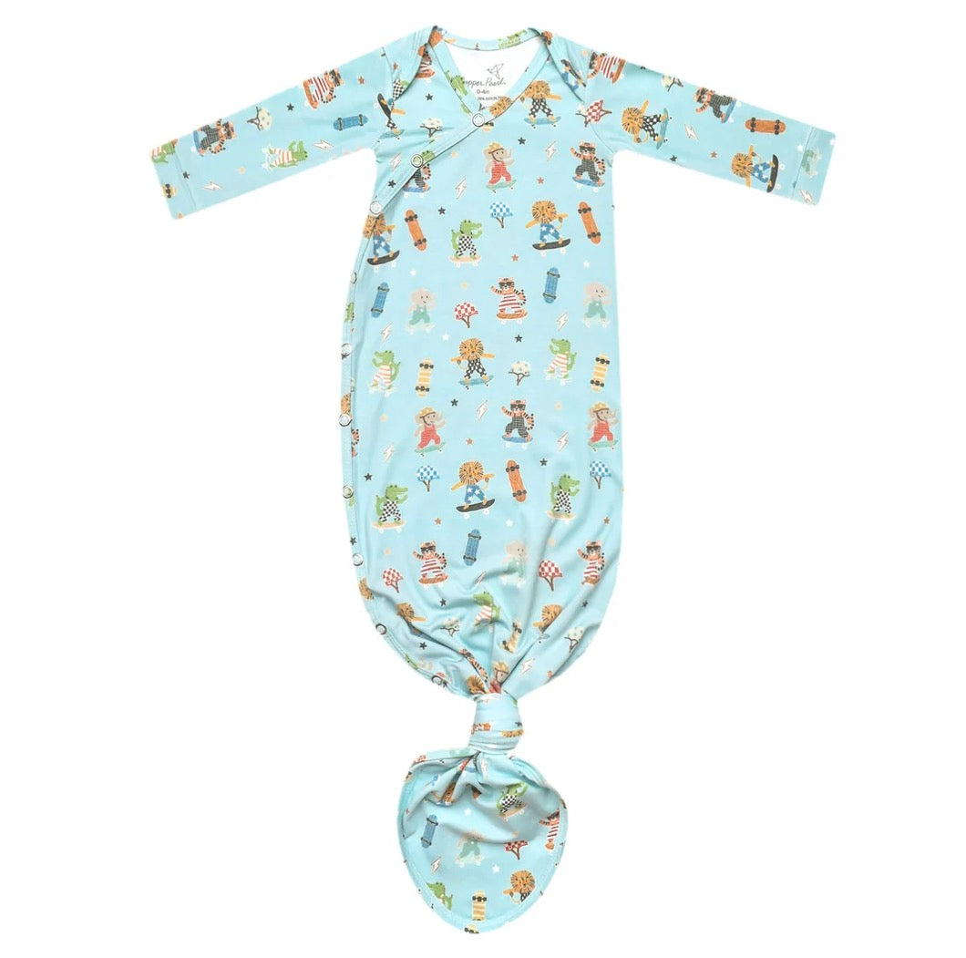 Newborn Knotted Gown | Tanner