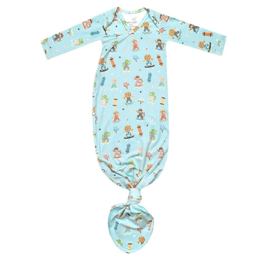 Newborn Knotted Gown | Tanner