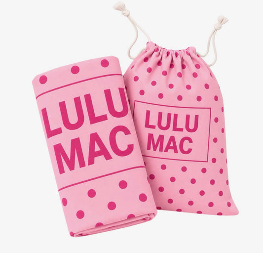 XL Beach Towel-Pink Dots