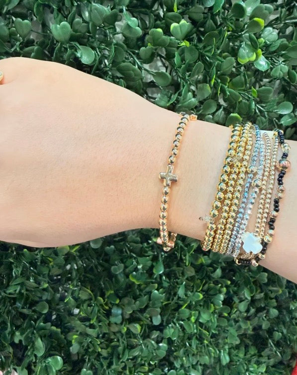 Gold Cross Bracelet