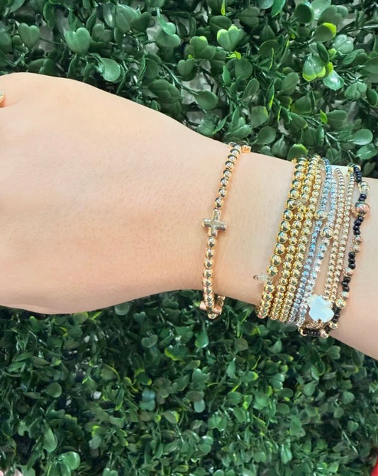 Gold Cross Bracelet