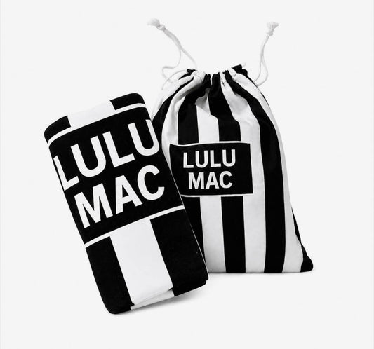XL Beach Towel-Black/White Stripe