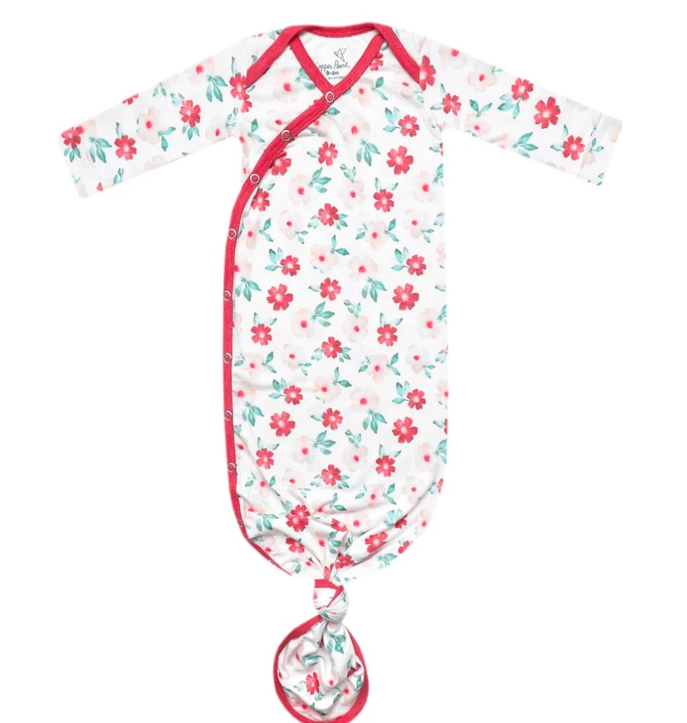 Newborn Knotted Gown | Noel