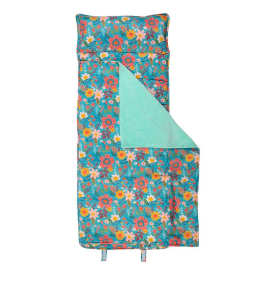 Turquoise Floral Nap Mat