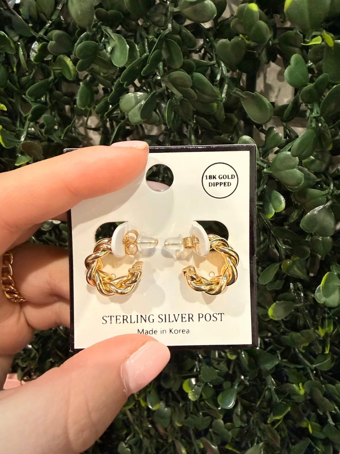 Mini Gold Twist Hoops
