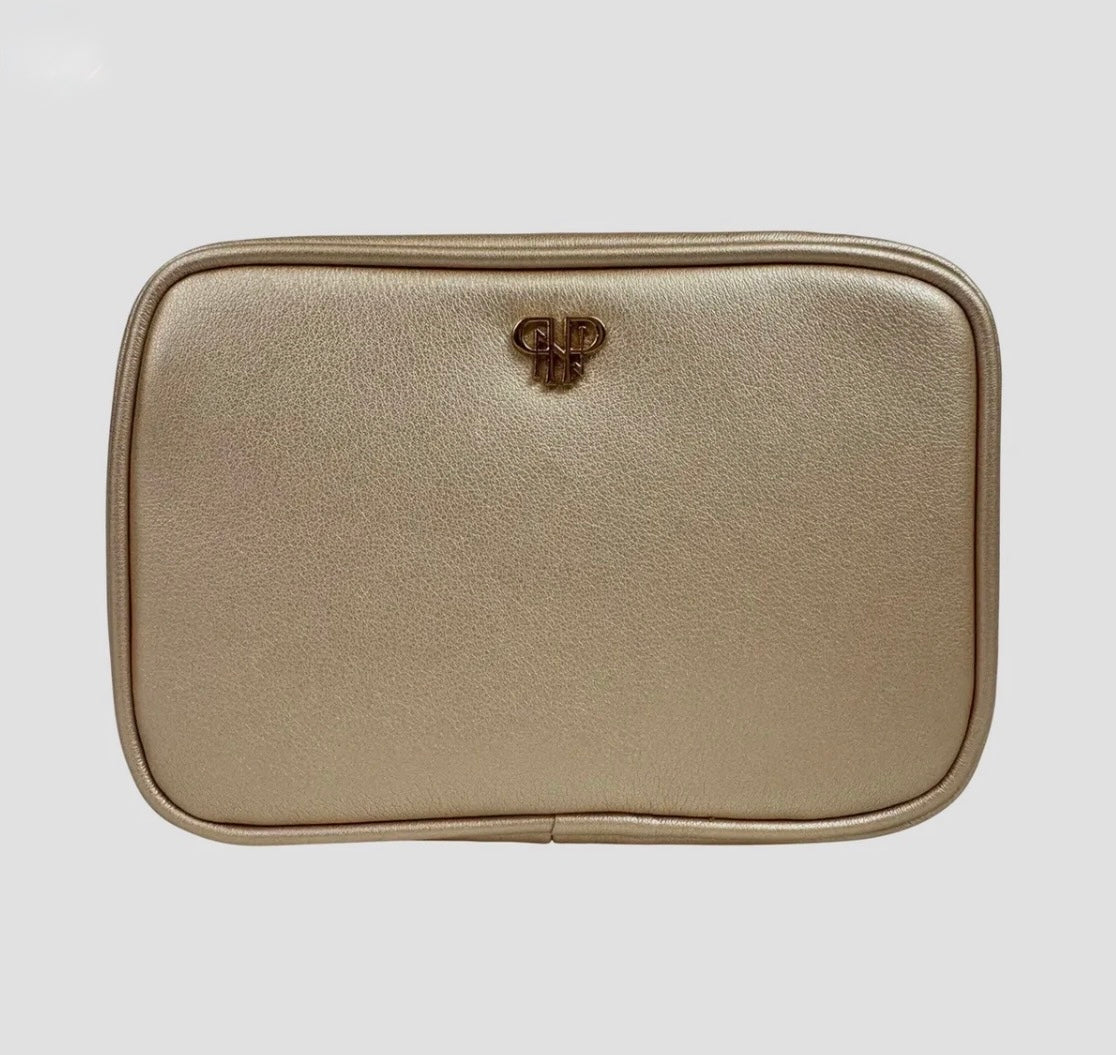 Littmini Gold Luster Lighted Mirror Case