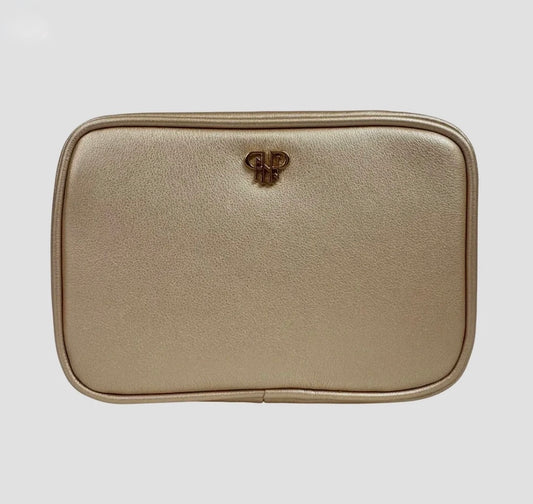 Littmini Gold Luster Lighted Mirror Case