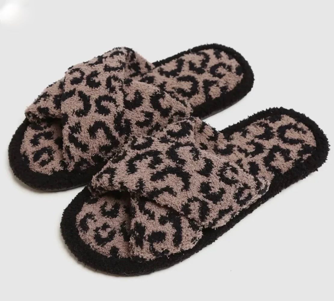 Coffee Cheetah Slippers