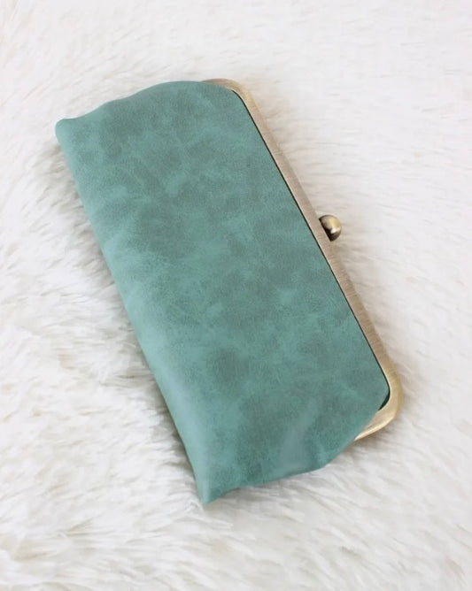 Green Clutch Wallet