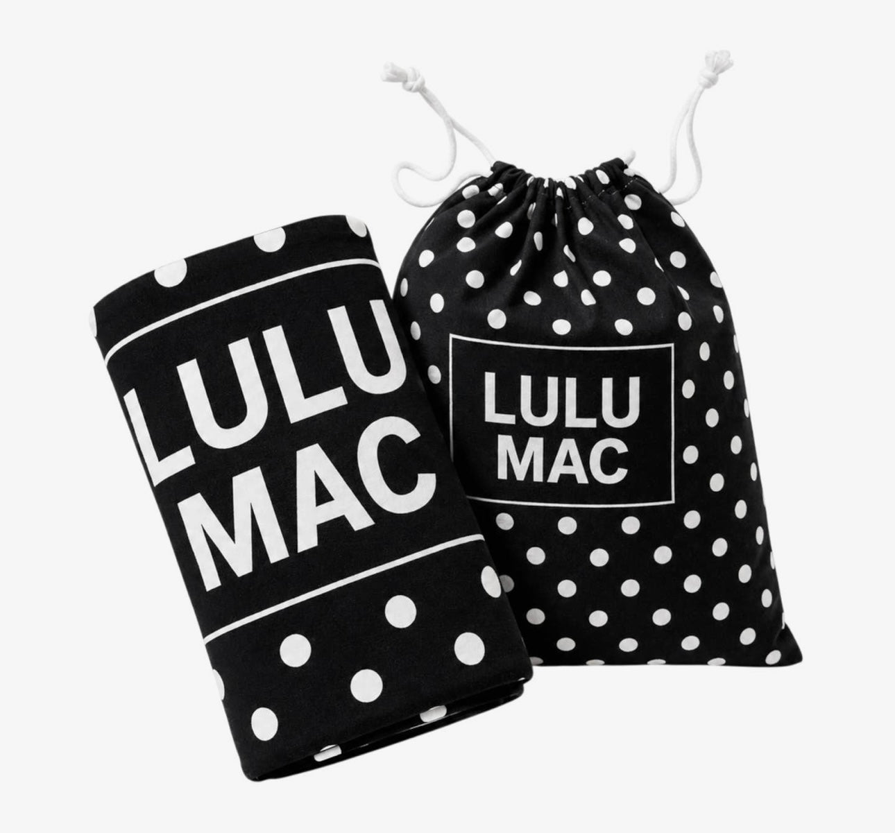 XL Beach Towel-Black/White Dots