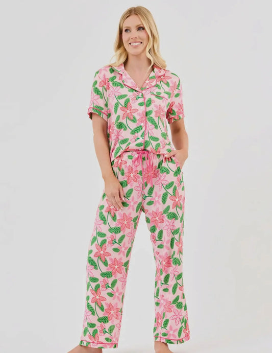 Island Pink Pajama Pant Set | Mary Square