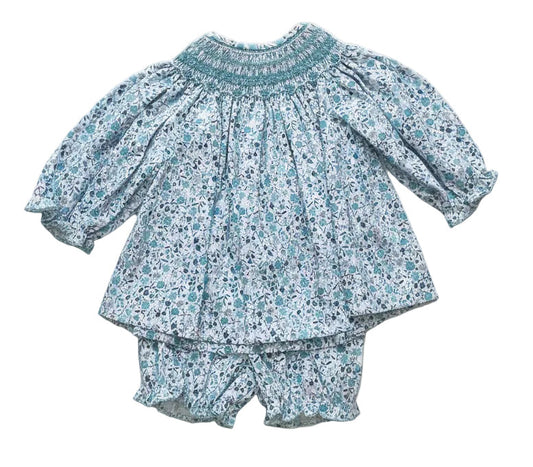 Lulu Bebe Smock Floral Bloomer Set