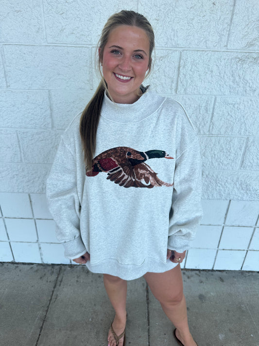 Mallard Mock Neck Sweatshirt