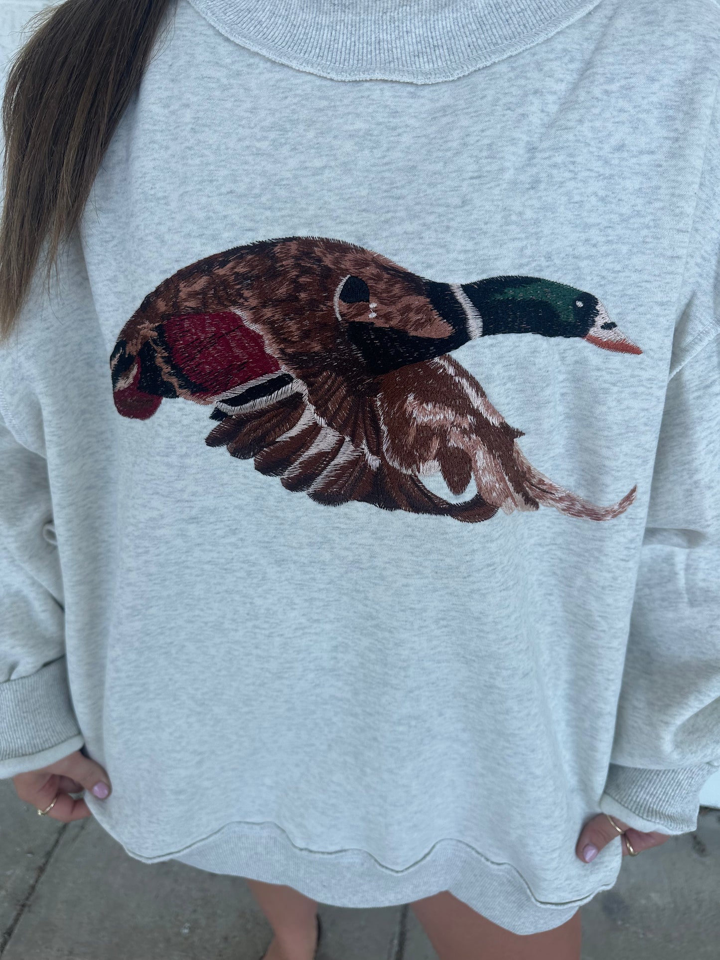 Mallard Mock Neck Sweatshirt