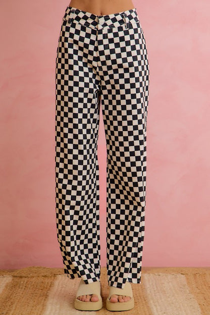 Game Time Checkered Jeans