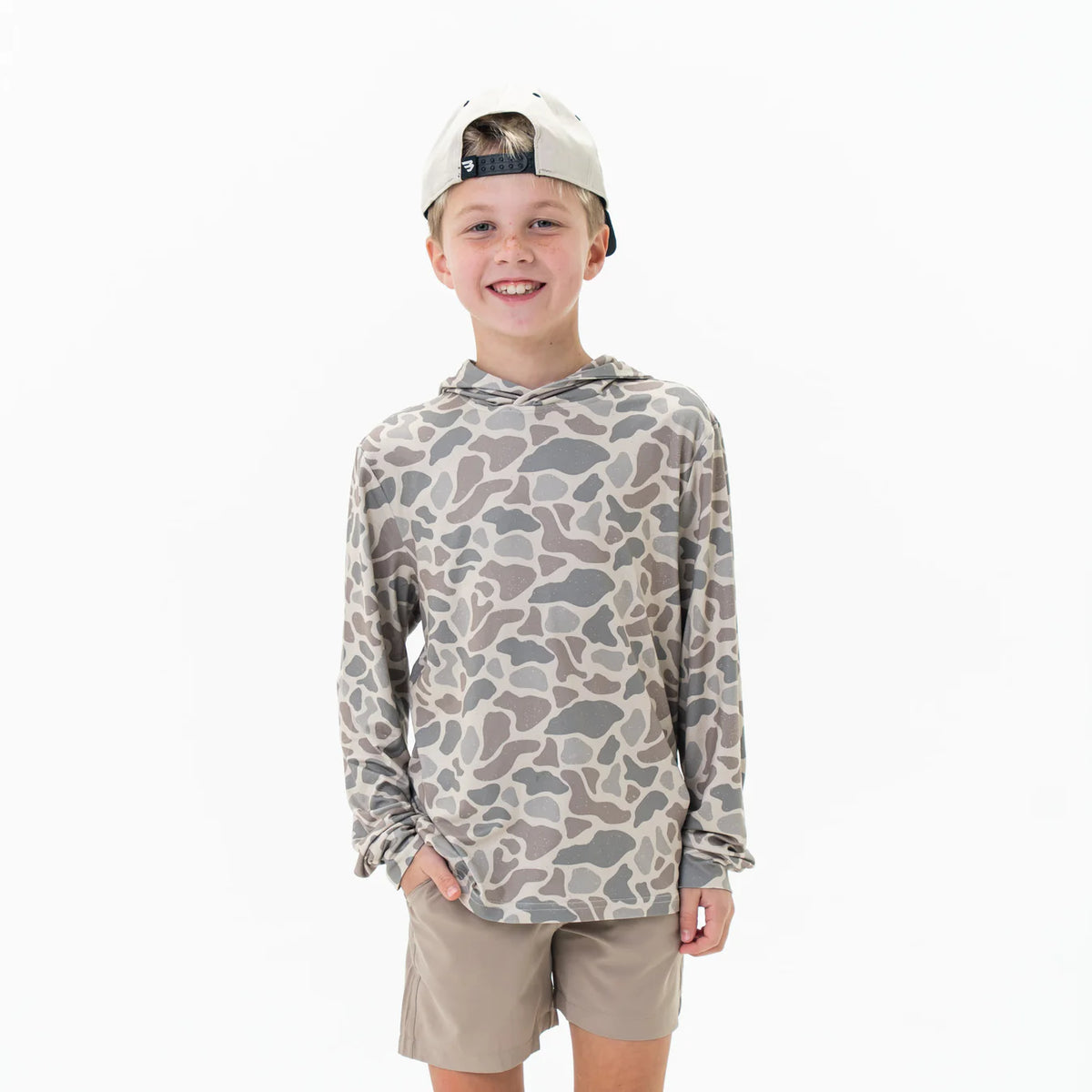 Burlebo Youth Performance Hoodie-Classic Camo