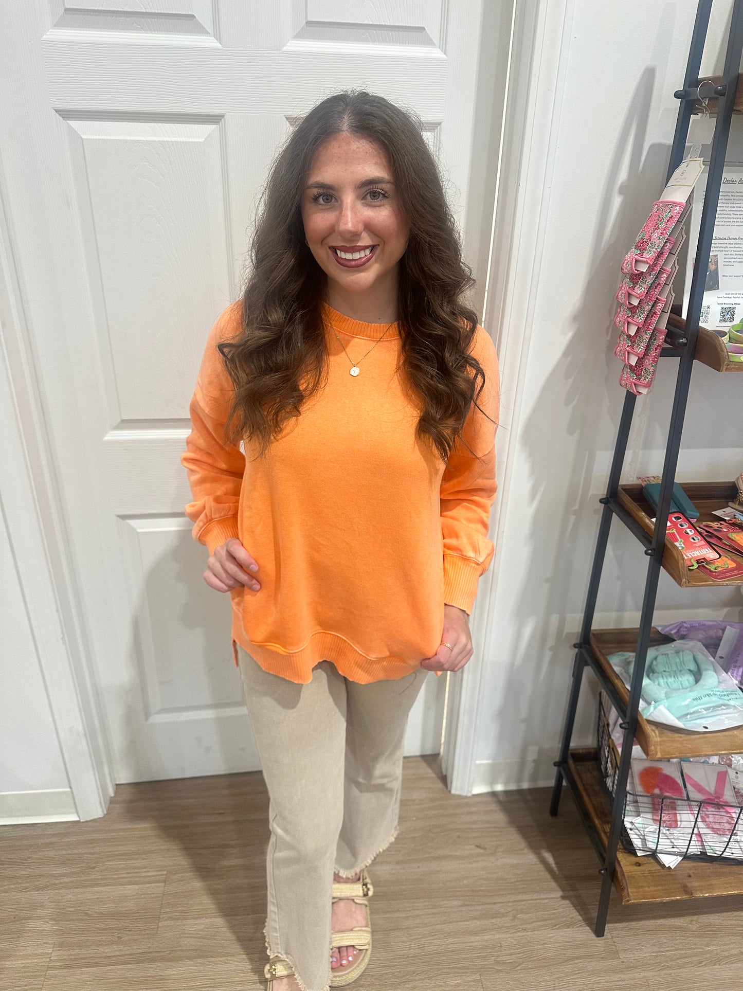 Pumpkin Orange Pullover