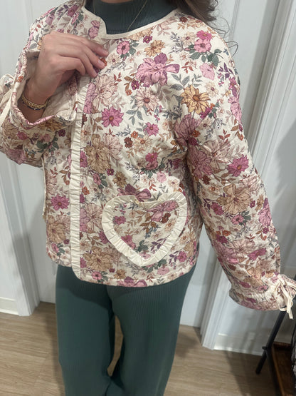 Quilted Floral Jacket