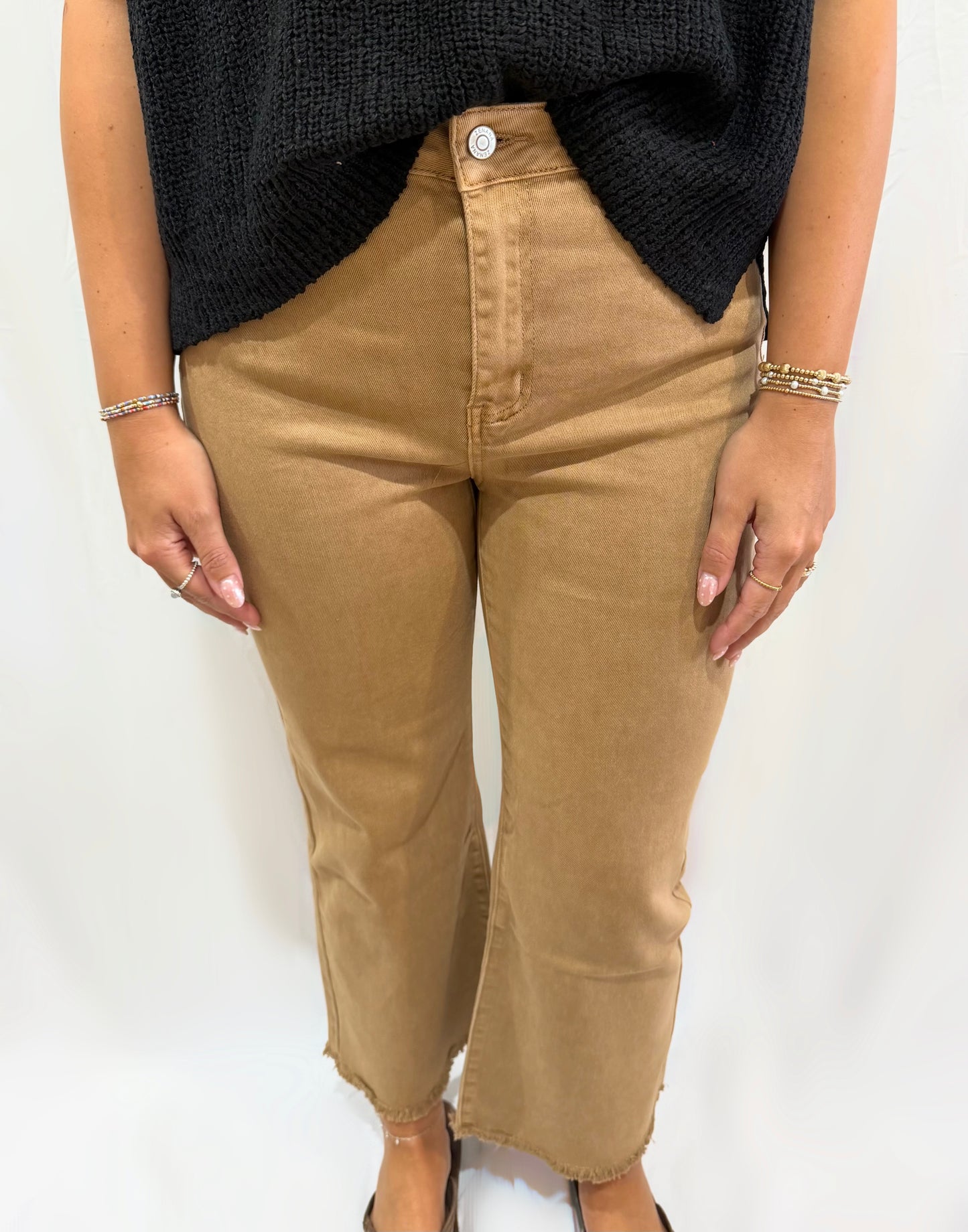 Camel Acid Wash Jeans